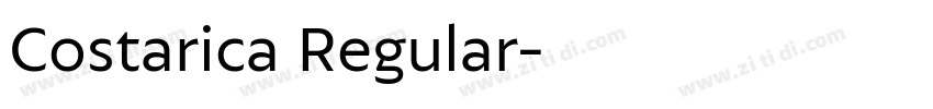 Costarica Regular字体转换